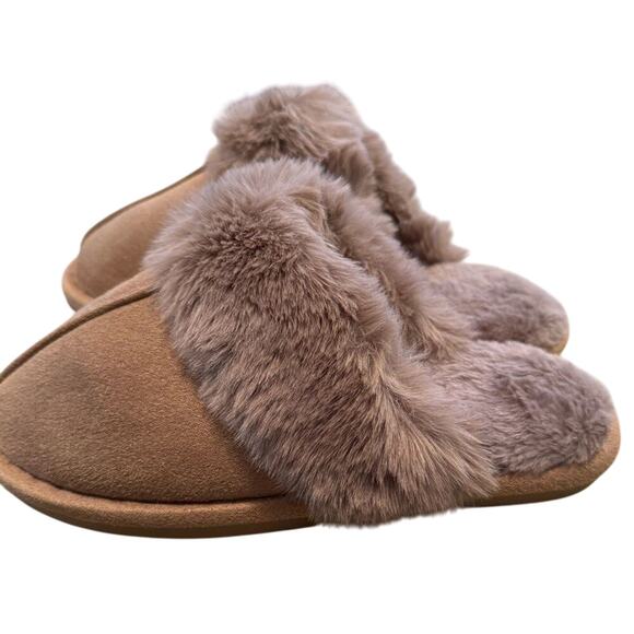 COZYFURRY Fluffy Rubber Sole in Taupe Size 5-6 New with Tag - Picture 2 of 7
